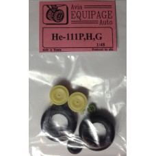 EQA-48050 Equipage 1/48 Rubber Wheels for Heinkel He-111P / He-111H / He-111R 