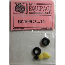 EQA-72004 Equipage 1/72 Rubber Wheels for Messerschmitt Bf-109G-3 ... to Bf-109G-14