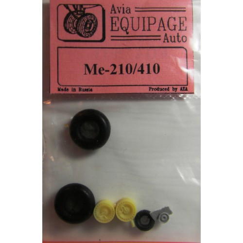 EQA-72013 Equipage 1/72 Rubber Wheels for Messerschmitt Me-210 late / Me-410