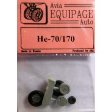 EQA-72047 Equipage 1/72 Rubber Wheels for Heinkel He-70 / He-170 
