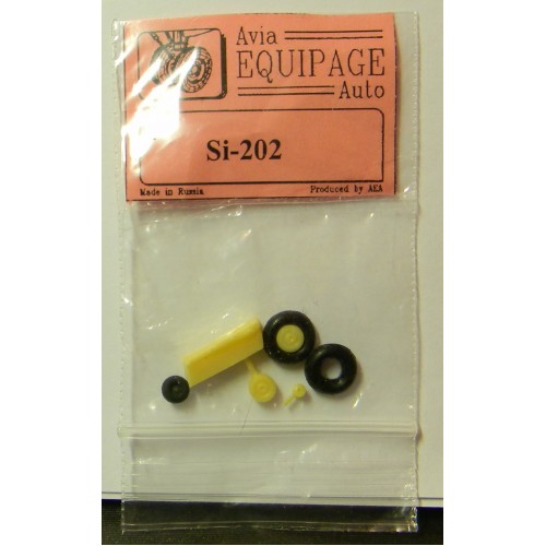 EQA-72075 Equipage 1/72 Rubber Wheels for Siebel Si-202
