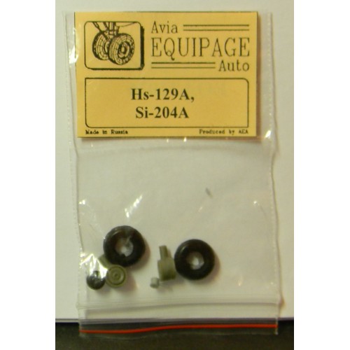 EQA-72076 Equipage 1/72 Rubber Wheels for Siebel Si-204A