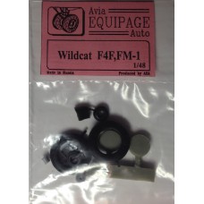 EQB-48018 Equipage 1/48 Rubber Wheels for Grumman F4F / FM-1 Wildcat