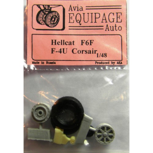EQB-48039 Equipage 1/48 Rubber Wheels for Vought F4U Corsair