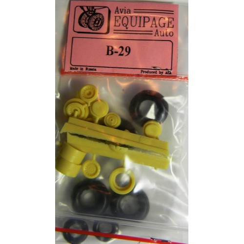 EQB-72006 Equipage 1/72 Rubber Wheels for Boeing B-29 / B-50 Superfortress 