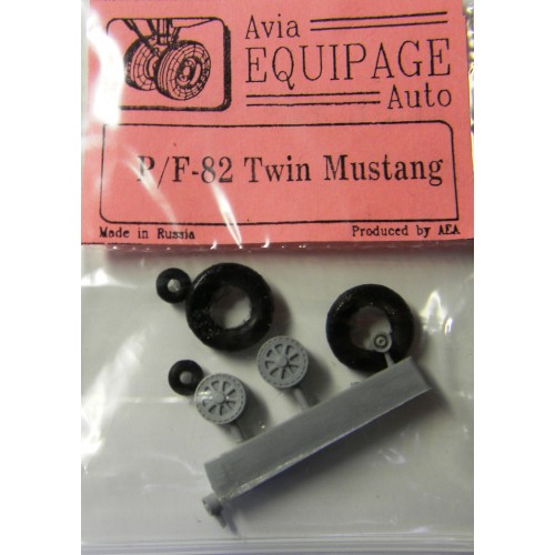 EQB-72038 Equipage 1/72 Rubber Wheels for North American P-82 / F-82 Twin Mustang