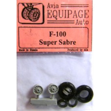 EQB-72062 Equipage 1/72 Rubber Wheels for North American F-100 Super Sabre