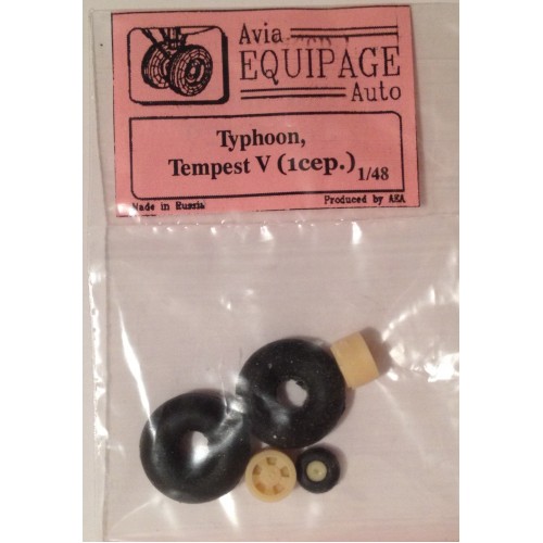 EQC-48028 Equipage 1/48 Rubber Wheels for Hawker Typhoon