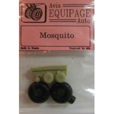 EQC-72009 Equipage 1/72 Rubber Wheels for De Havilland DH.98 Mosquito