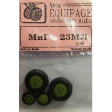 EQG-48027 Equipage 1/48 Rubber Wheels for Mikoyan MiG-23ML 