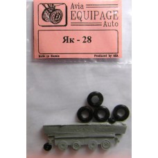 EQG-72012 Equipage 1/72 Rubber Wheels for Yakovlev Yak-28 