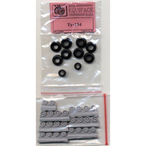 EQG-72119 Equipage 1/72 Rubber Wheels for Tupolev Tu-134