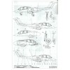 AVV-199704 Aviation and Time 1997-4 1/72 Tupolev TB-3 WW2 Heavy Bomber, 1/72 Rockwell OV-10A Bronco scale plans on insert