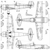 AVV-200206 Aviation and Time 2002-6 1/72 Yakovlev Yak-15, Yak-17 Soviet Jet Fighters of 1940s, 1/72 IAR-80A scale plans on insert