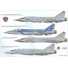 AVV-200903 Aviation and Time 2009-3 1/72 Mikoyan MiG-31 Foxhound Jet Fighter Interceptor, 1/72 Yak-18P Aerobatic Aircraft scale plans on insert