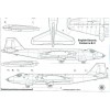 AVV-201006 Aviation and Time 2010-6 1/72 English Electric Canberra Jet Bomber, 1/72 Chance Vought XF5U-1 scale plans on insert