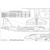 AVV-201203 Aviation and Time 2012-3 1/72 Martin B-57 Jet Bomber, 1/72 Yakovlev Yak-30 Jet Trainer Aircraft scale plans on insert
