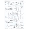 AVV-201204 Aviation and Time N4 2012 1/72 Lavockin La-7 WW2 Fighter, 1/72 North American F-107A Jet Fighter scale plans
