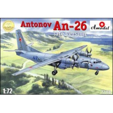 AMO-72118 1/72 Antonov An-26 (late) two-engined passenger turbo-prop aircraft model kit
