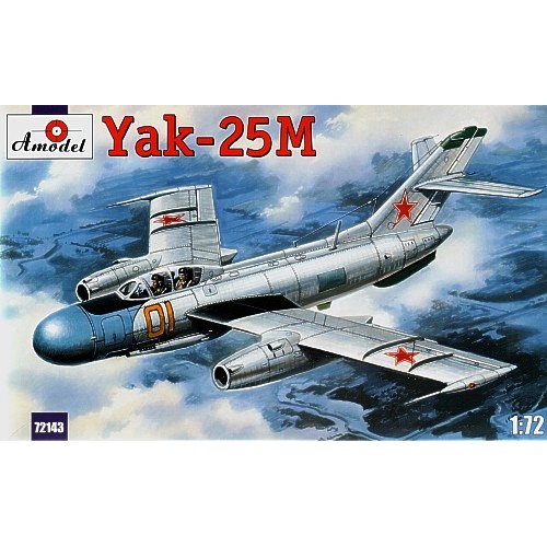 AMO-72143 1/72 Yakovlev Yak-25M Soviet Jet Fighter model kit