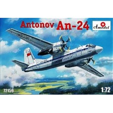 AMO-72159 1/72 Antonov An-24 Soviet Turboprop Passenger Aircraft model kit
