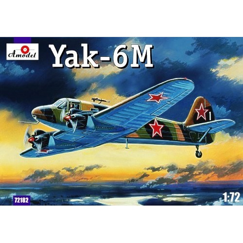 AMO-72182 1/72 Yakovlev Yak-6M Soviet WW2 Transport Aircraft model kit