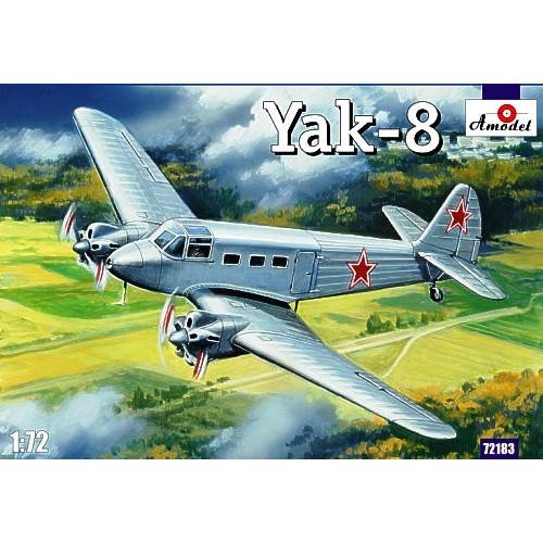 AMO-72183 1/72 Yakovlev Yak-8 Soviet Passenger Aircraft model kit