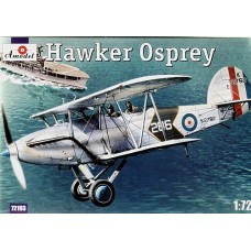AMO-72193 1/72 Hawker Osprey British Carrier-Borne Biplane Two-Seat Fleet Spotter and Reconnaissance Aircraft model kit