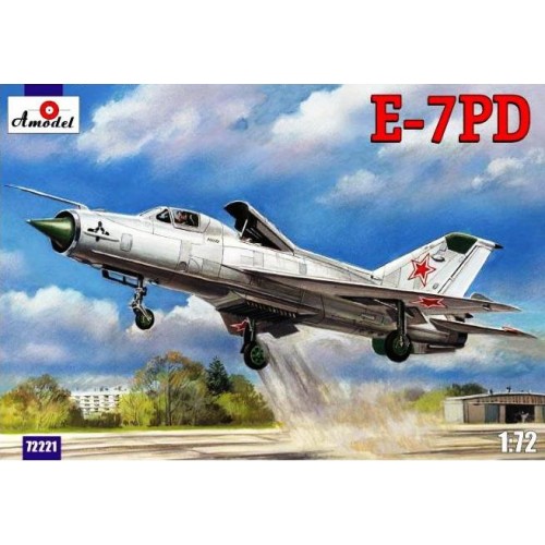 AMO-72221 1/72 Mikoyan E-7PD (MiG-21PD, '23-31', 'tip 92') experimental aircraft with shortened take-off and landing model kit