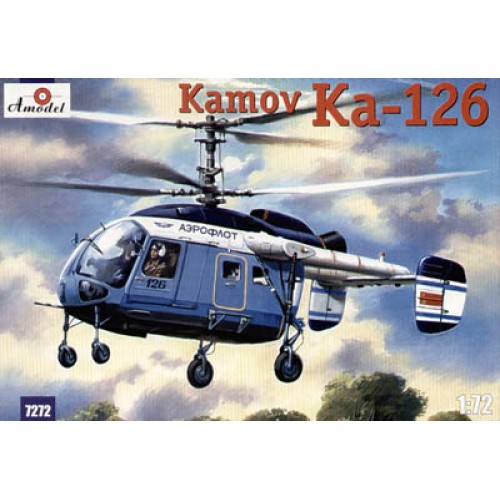 AMO-7272 1/72 Kamov Ka-126 Hoodlum Soviet Light Helicopter model kit