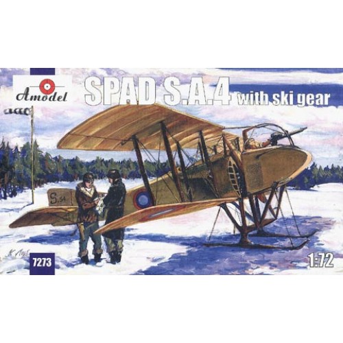 AMO-7273 1/72 SPAD S.A.4 with ski gears WW1 Aircraft model kit