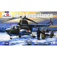 AMO-7297 1/72 Mil Mi-3 Soviet Ambulance Helicopter model kit