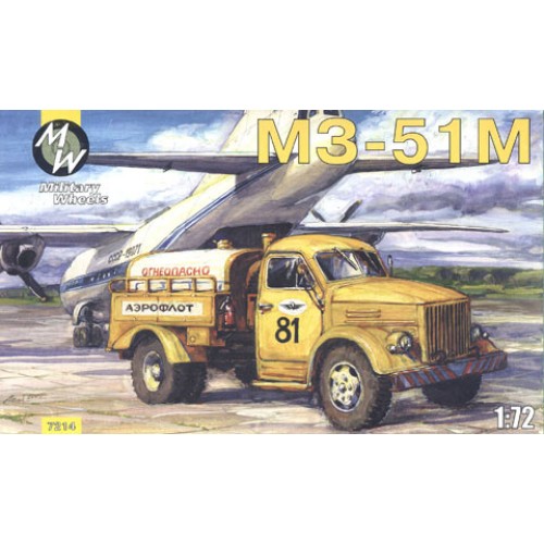 MWH-7214 1/72 GAZ - MZ-51M AIRPORT OIL-FILLING CAR model kit