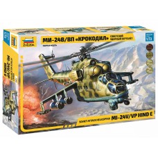 ZVD-7293 Zvezda 1/72 Mil Mi-24V / Mi-24VP Hind E Russian Attack Helicopter model kit