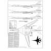 PLS-100104 1/100 Tupolev Tu-160 Blackjack Full Size Scale Plans (2 pages)