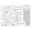 PLS-72045 1/72 Mikoyan MiG-21 early Full Size Scale Plans (two A2 format pages)