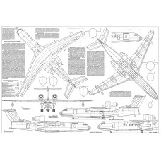 PLS-72087 1/72 Beriev Be-200 Altair Full Size Scale Plans (A1 page)