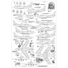 PLS-48003 1/48 Kamov Ka-25 helicopter Full Size Scale Plans 2xA2 format pages
