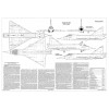 PLS-72104 1/72 Convair F-102 Delta Dagger fighter Full Size Scale Plans (2xA2 p)