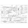 PLS-72105 1/72 McDonnell Douglas F-15 Eagle fighter Full Size Scale Plans (2xA2)